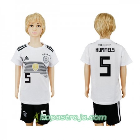 Billiga Fotbollströjor Tyskland Hummels 5 Barn WM 2018 Hemma tröja